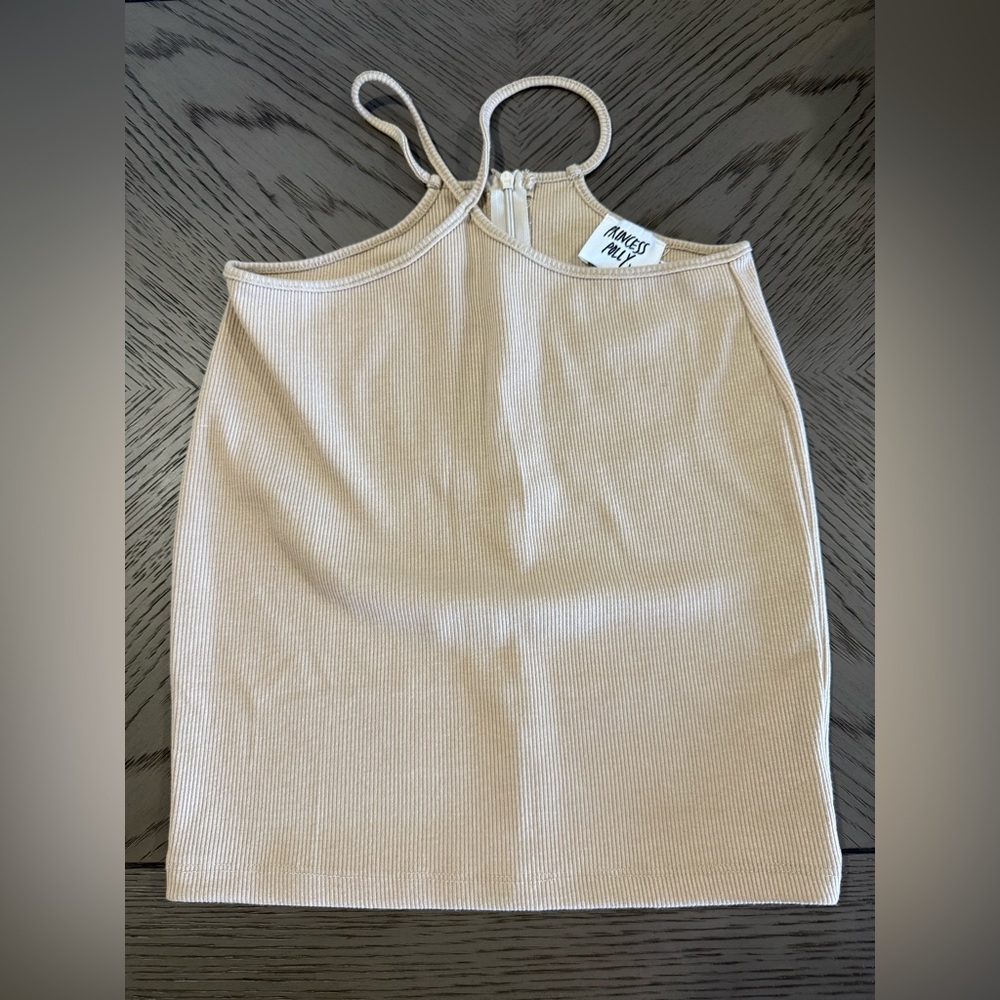 Princess Polly Cream Mini Skirt